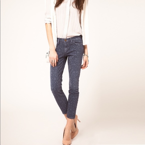 Current/Elliot The Stiletto Lake Ditsy Jeans - Picture 1 of 5